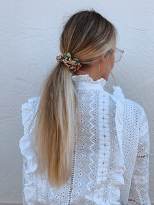 HAIR X PLAY floral scrunchie